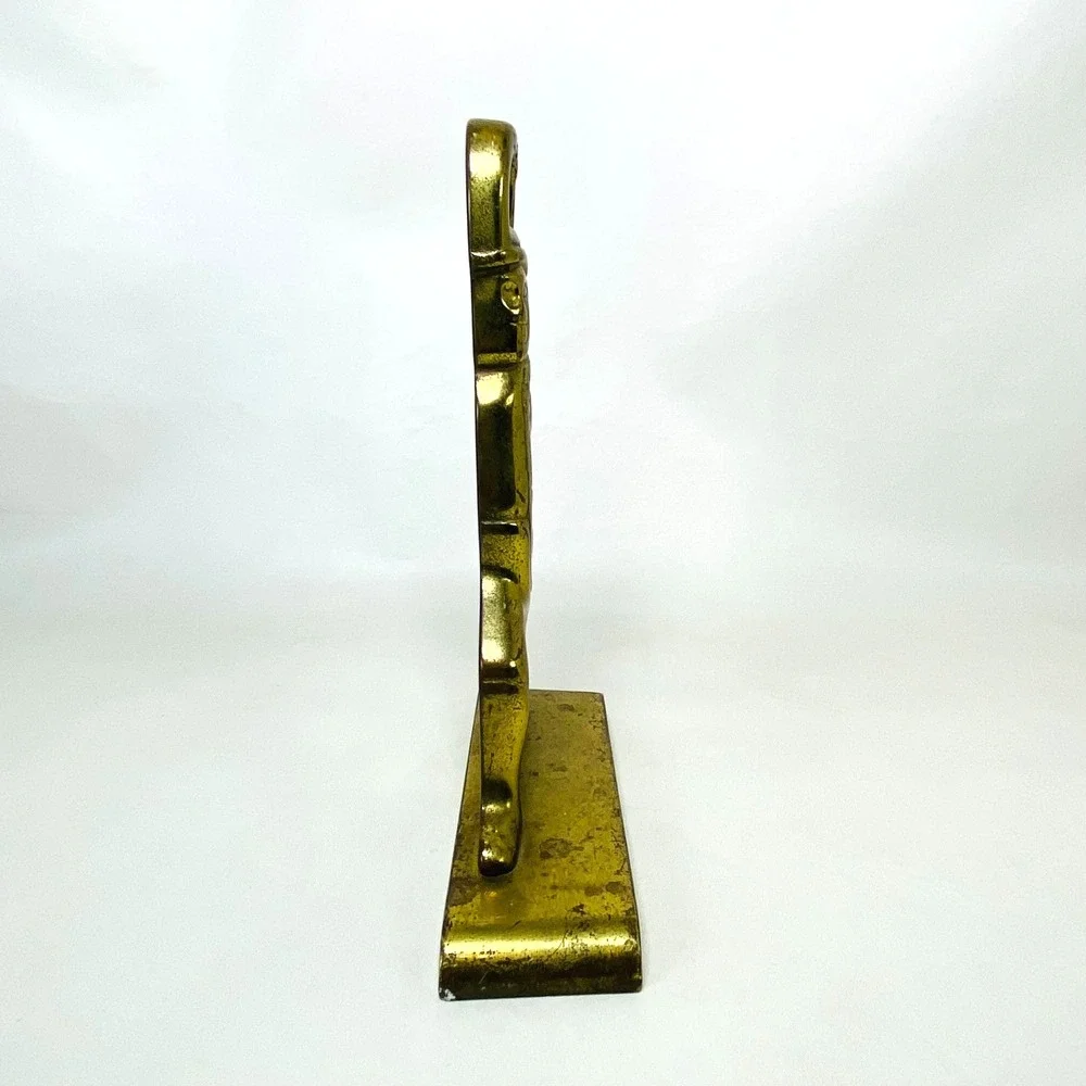 VTG Virginia Metalcrafters Hessian Soldier Heavy Brass Doorstop Williamsburg VMC